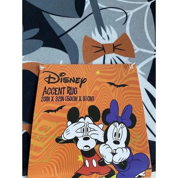 Disney Mickey Minnie Mouse Witch Halloween Fun Accent Rug 20" x 32" Soft Feel - Picture 5 of 10